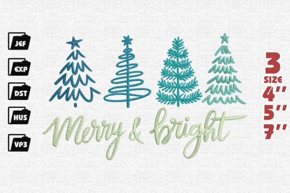 Merry Christmas Embroidery: A Warm, Gift-Ready Design