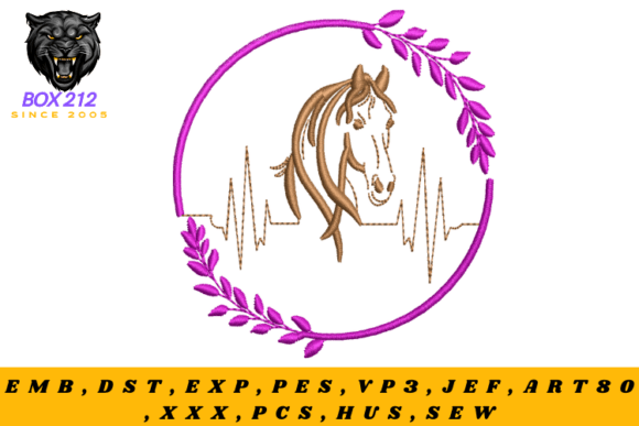 The Horse Embroidery Design