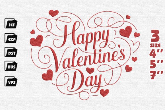 Valentine’s Day Heart Embroidery
